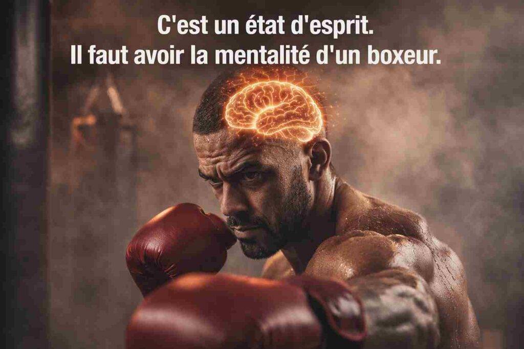 l'etat d'esprit d'un boxeur dans le shadow boxing